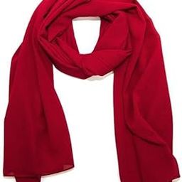 Red Georgette Chiffon Hijab-52