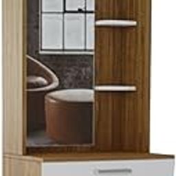 illfordd furniture Dressing Table with Mirror and Shelves/Dresser Organizer-image-12