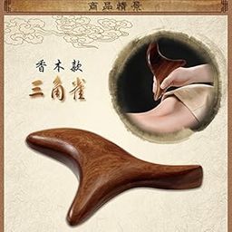 Camphor Wood Trigonometric Whole_Body Massage Cone Wooden Massage Stick Gua Sha Handheld Massager Board Acupuncture Stick Bird Shape Acupuncture Meridians-image-30