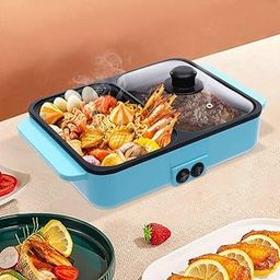 CARTNOVA‚Versatile Electric Cooking Appliance: Baking Tray, Hot Pot, Frying Pan & BBQ Grill for Delicious Korean BBQ & More-15