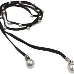 Ani Accessories Women Suede Braided Waist Belt Cord For Skinny Girls Fashion Embellishment (Black)-image-44
