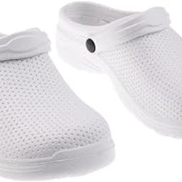 CALANDIS™ Professional Unisex Men Women EVA Slip Resistant Work Clog Shoes EU 41 White | Occupational | Womens Shoes-image-19