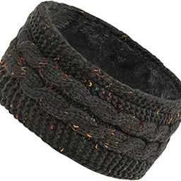 Knitted Headband for Women Ear Warmer Knit Headband for Girls Winter Running Dark Gray Womens Accessories | Hats-image-97