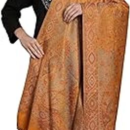 Reversible Jamawar Shawl with Woven Paisleys-image-71