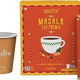 Indicup Masala Tea Instant Premix, Pack of 1-10 sachets (140gms), Instant tea mix, Refreshing taste-17