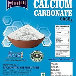 Pmw - Grade A - Calcium Carbonate Powder - CaCo3-5 Kilo-image-1