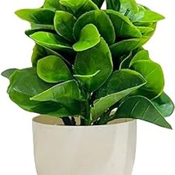 Cotton White Pot Artificial Flower Plants: Ideal for Home Office Decor in Bedrooms, Living Rooms, and Balconies-image-1