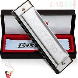 East Top Diatonic Harmonica Key of C - 10 Holes 20 Tones Mouth Organ Blues Harp for Adults, Kids, Beginners, Professionals and Students-8