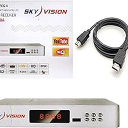 Presents New Skyvision Free Dish Settopb box (CE CERTIFIED) Mpeg-4 with USB Wifi Adopter Supports (Buy Seperatly USB Adopter)-0