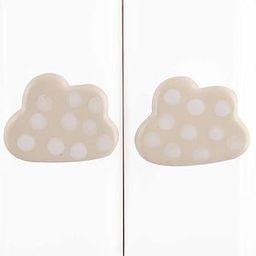 IndianShelf 8 Pieces Cream Dot Cloud Ceramic Drawer Knobs for Kitchen Cabinet Knobs Door Decorative Dresser Pulls Luxury Vintage Style-image-95