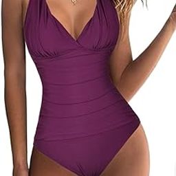 Women's Bow One-Piece Print Front Superhero Swimsuit-picture-1