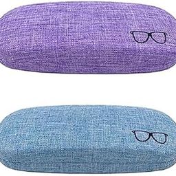 UL88 Linen PU Leather Sunglasses Cases Unisex Pouch For Eyewear Spectacles Frames Cover Goggles For Men & Women Combo Of 2 (Skyblue & Purple)-image-15