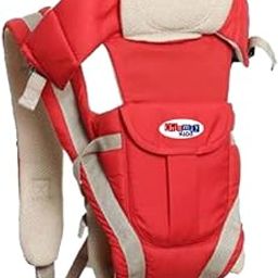 Chinmay Kids Adjustable Baby Carrier Cum Kangaroo Bag/Carry Sling/Back/Front Carrier With Safety Belt and Buckle Straps for 0-18 Months (Red)-image-39