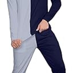 Men Polyester Tracksuit (TT_F1_PAIR_GREY-NAVYBLUE_L_PT)-image-70