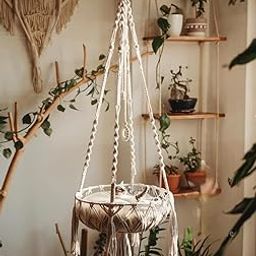 R.R.LALA Macrame cat Bed Hammock Hanging cat Hammock Hand Woven Cat Swing Bed Macrame cat Bed Cat Bed Gift Pet House Without Any Pillow-image-71