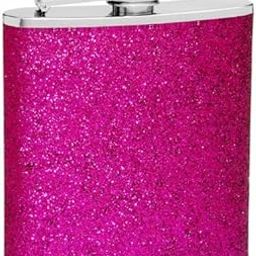 Top Shelf Flasks 6oz Premium Sparkly Glitter Hip Flask - Purple-23