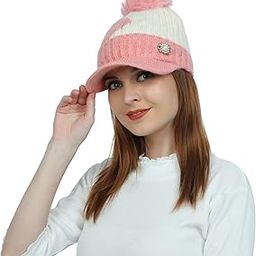 Women Winter Cap Woolen Knitted Warm Hat (Fur Inside) Hats for Ladies Beanie Girls Skullies Caps-image-23