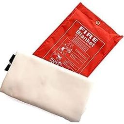 VIPREKHO Emergency Fire Blanket | Survival Fiberglass, Flame Retardant, Protection Fire Blanket | Shelter Safety Cover for The Kitchen, Fireplace, Grill, Car, Camping | Pack of 1-image-15