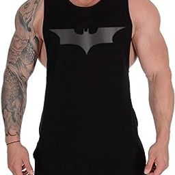 0105 Men's Sleeveless T-Shirt Vest Tank Tops Muscle Tee Gym Bodybuilding Vests Fitness Workout Train Stringers-picture-39
