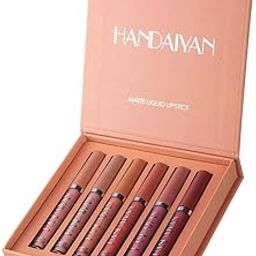 Insta-Beauty Handiyan Liquid Matte WaterProof Combo Pack Quick Drying Non Transfer Lipstick Set of 6, The Nude Edition | Up to 24H Wear, Professional Lip Makeup Gift Kit for Women (Set - B)-image-2