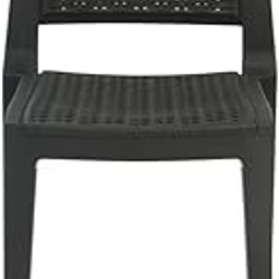 Nilkamal Plastic Chair for living room | 3 Year Warranty | For Home, Living Room, Outdoor| Iron Black Colour| ENAMORA-picture-25