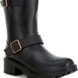 london rag Harness Detail Calf Rain Boots-picture-20
