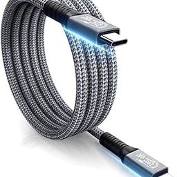 Type C to Type C Cable, 4.9Ft PD 240W Fast Charging Cable Adapter, Support 20Gbps Data Transfer, 4K@60Hz Display Male to Male USB Type C Cable for Thunderbolt 4/3, Mobile, MacBook, Samsung-18