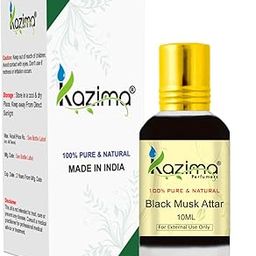 KAZIMA Black Musk Attar Perfume For Unisex - Pure Natural Undiluted (Non-Alcoholic) (10ML)-18