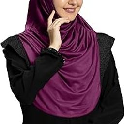 Hijab's Modest Women's Stylish Designer headwear Feel Good Fabric Naaz Hijab XL-image-76