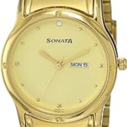Classic Analog Gold Dial Men's Watch-NL7023YM09/NP7023YM09-picture-10