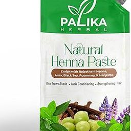 Palika Herbal Ready to Use Henna Paste For Hair Infused With Natural Rajasthani Henna Hair Colour, Rich Brown Shade, 200g (Pack of 1)-image-49