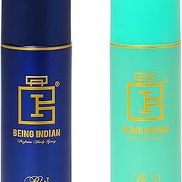 Being Indian Long-Lasting Deodorant Combo for Men & women – Bi-I & Bi-VI – Citrus, Woody, Musky & Spicy Aromas – Premium Fragrance Body Spray – 150ml Each-24