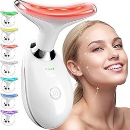 Face Lift Device 7 Color Light Therapy Facial Massager, Red Light Therapy for Face and Neck-image-98