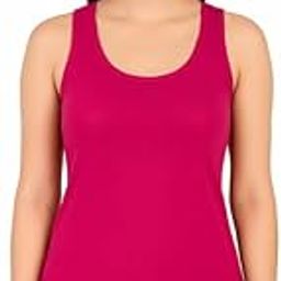 Comfort KSK Lifestyle Women's Cotton Rib Round Collar Camisole| Regular Fit, Under-Shirt, Stretchable and Body-Hugging Spaghetti/Tank Top-image-83