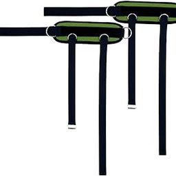 ATORSE Portable Ankle Straps Leg Glute Workouts for Weight Lifting Bodybuilding Gym Green 2pcs-image-77