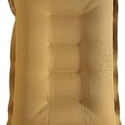 PM SQUARE Inflatable Soft Portable Khaki Air Travel Pillow for Travelling in Train, Bus, Camping, Hostel and Office-6