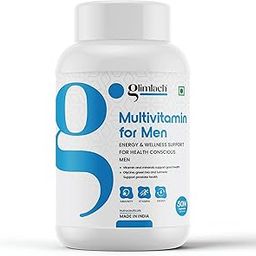 GLIMLACH Multivitamins For Men, 50 Multivitamin Tablets, with Zinc, Vitamin C, Vitamin D3-32