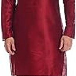 Men's Silk Blend Dhoti Kurta Set-image-23