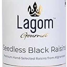 Lagom Gourmet Seedless Black Raisins 500g | All Natural | No Preservatives | No Added Sugar | Gluten Free | Vegan | Plant Based | Non GMO | Raisins Dry Fruit | Kismis | Kishmish-image-26