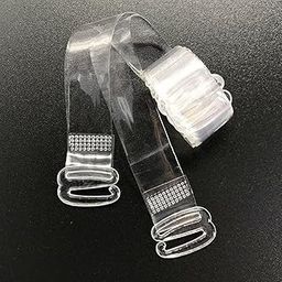 SalLady Adjustable Bra Stra Invisible 3 Pairs Lightweight Nonslip Clear Bra Holder Strap Bra Shoulder Strap Lightweight Hook Belt Transparent Nonskid-image-28