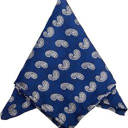Men's Microfiber Pocket Square (Blue)-image-59