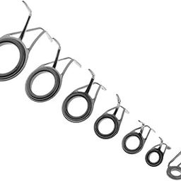 MERISHOPP 7pcs Ceramic Ring Eyes Fishing Rod Guides Double Leg Stainless Steel Frame | Sporting Goods | Fishing | Rods | Rod Building & Repair | 7 Pieces Fishing Rod Guides-picture-29