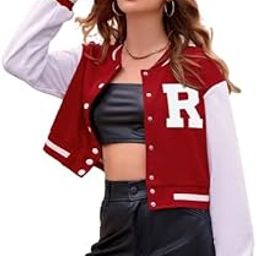 Full Sleev Bomber Jacket for Woman (Red & White)-picture-26