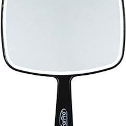 ForPro Premium Hand Mirror, Multi-Purpose Handheld Mirror with Distortion-Free Reflection, Medium, Black, 6.3ââ‚¬Â W x 9.6ââ‚¬Â L-50