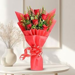 Make any moment unforgettable with the Radiant 6 Red Roses Set – a timeless gift for anniversaries, birthdays, and other special occasions, with same-day delivery-image-51