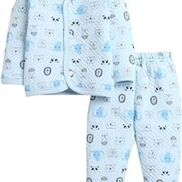 bumzee Sky Blue Boys Full Sleeves Polyfill Winter Wear Set (Peb9816)-picture-39