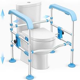 KosmoCare Crest Series Toilet Safety Frame with LED Light | Adjustable Height & Width | Anti-Slip Suction Cups | 125KG Load | Tool-Free Assembly | Heavy-Duty Aluminum Design-image-88