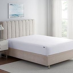 Serta Power Guard Mattress Encasement, 39" x 80", Quiet, Breathable and Waterproof Mattress Protector with Zipper, 18" Elastic Deep Pocket for Secure Fit, Twin XL Mattress Pad, White-image-51