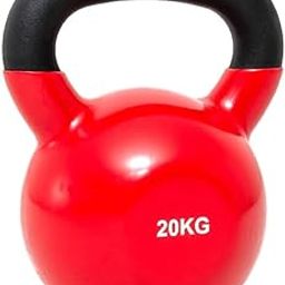 Body Maxx Vinyl Coated Kettlebells For Home Gym & Club Workouts, Solid Cast Iron Vinyl Coated Kettlebells For Unisex Use (20 KG)-picture-17
