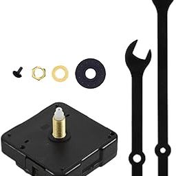 MYADDICTION 3xWall Clock Movement Mechanism High Torque Kit for DIY Replacement Parts 18mm Shaft No S Hand-image-45